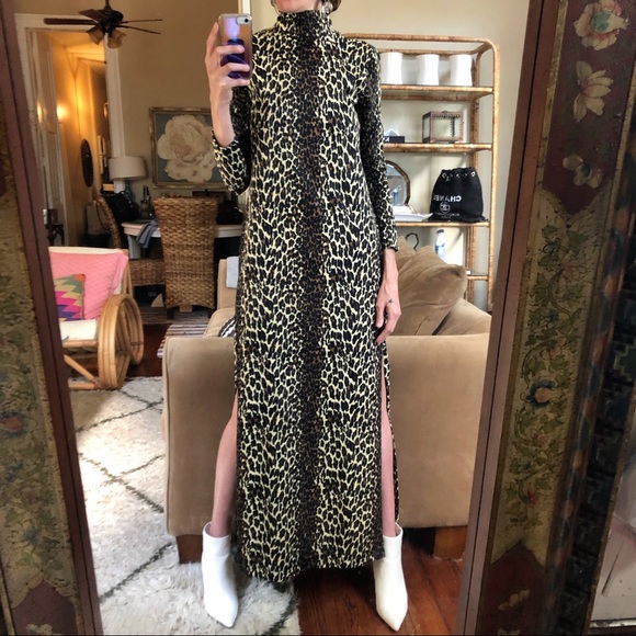 Vintage 70's Cole of California Leopard Gown. Fits small or Medium best - Picture 2 of 10